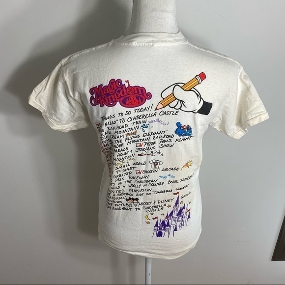 Vintage Disney World Magic Kingdom T-shirt Mickey Mouse 90s RARE HTF Balloon - Picture 2 of 6
